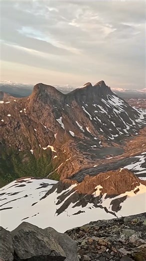 Just climbed on top of a Norwegian mountain.