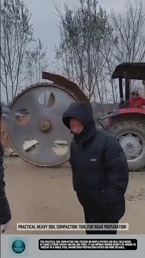 Practical Heavy Soil Compaction tool for Road Preparation #tools