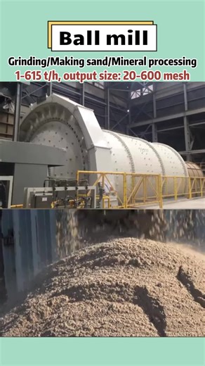 The #ballmill can grind materials to 800 mesh with just a few steel balls #ballmillingmachine #ballmillingequipment #ballmilling #ballmillingmill #sandmaking #grindingmachine #mineralprocessing #fypシ