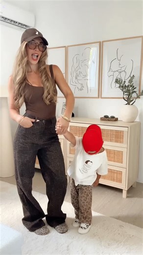 Lyo on Instagram: "Mini & me 🤎 Matching vibes, matching outfits. First time sharing my mom side here… should we do it more? ✨"