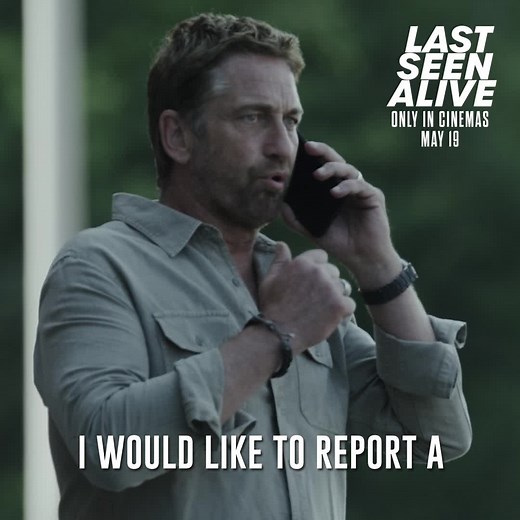 A desperate search to find his wife, will lead him down a dark path. Gerard Butler stars in #LastSeenAlive, only in cinemas May 19. | Roadshow
