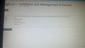 A computer technician is experiencing issues with a computer an... | Filo