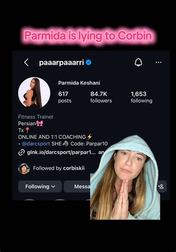 Parmida lying to Corbin in casa that they follow each other and that’s not true…she unfollowed him but he still follows her. #loveisland #casaamor #corbin #parmida #insta
