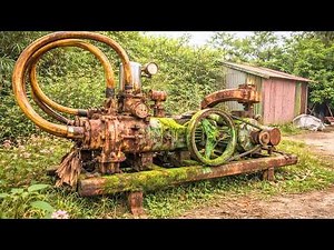 Abandoned Antique Machine for 10 Years Still Runs 100% – Complete Restoration and Full Repair