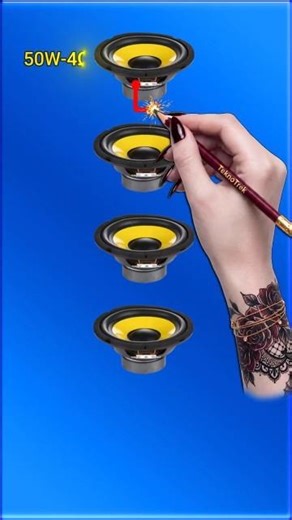 Speaker Series Connection Explained 🔊 #electronics #diy #shorts