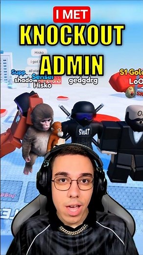 I Met An Admin - Roblox Knockout