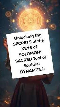 Unlocking the SECRETS of the KEYS of SOLOMON: SACRED Tool or Spiritual DYNAMITE?!