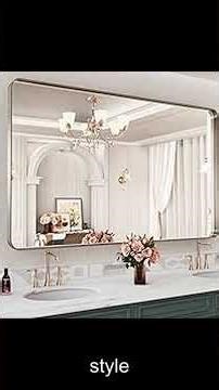 Upgrade Your Farmhouse Bathroom with a Stunning 60x40 Anti-Rust Metal Framed Mirror