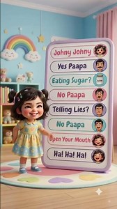 Johnny Johnny Yes Papa | Kids Nursery Rhyme | Baby Songs