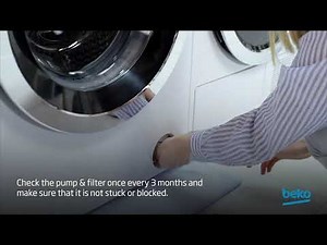 BEKO WM | How to clean the pump filter on your washing machine ?