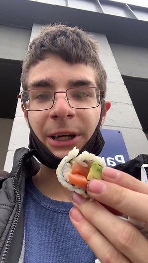 #fyp | i am currently eating sushi