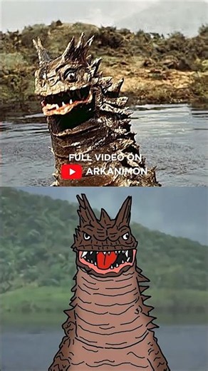 Underrated Monster from Ultraman 1966 Part 1 Original vs Cartoon #tokusatsu #ultraman