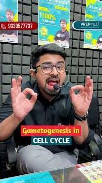 Gametogenesis & Cell Cycle Linked! 🧬🔄 | Dr. Kar Sir Explains | PrepMed NEET