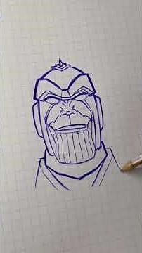How to Draw Thanos 🟣 | Marvel Supervillain Drawing Tutorial