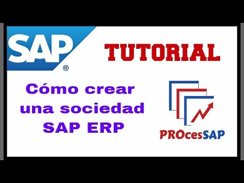Proceso Crear Sociedad SAP ERP