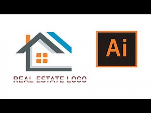 🏠 Professional Real Estate Logo Design in Adobe Illustrator | Modern Logo Tutorial|Lubna Graphix|