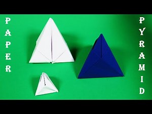 how to make a paper pyramid origami pyramid instructions