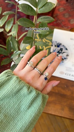 Having trouble building a cohesive stack? You might have competing statement rings! #mjvjewelry