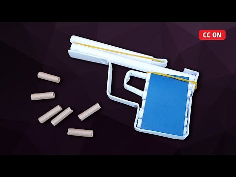 Rubber Band Gun Craft / Mini Paper Pistol (Paper Gun)