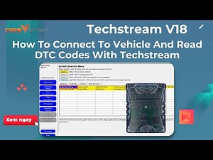 How to connect to vehicle and Read DTC codes with Techstream V18