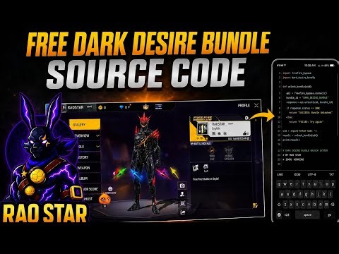 How To Get Dark Desire Bundle Free Using Python [Termux-setup] 💯 @RaoStarrr #freefire