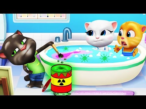 TOM THE CAT AND HIS FRIENDS, My Talking Tom Friends, TOM INTOXICATES THE BATHTUB! New update