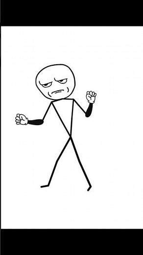 Stickman gets angry. Stickman memes video. Animation meme.