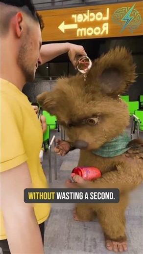 Mascot Gets Revenge on Rude Fan 😳💦 #facts #darkfacts #shorts #instantkarma #mascot #funny #revenge