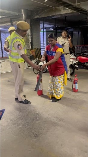 EXPLODING fire extinguisher Police ! 🧯 #police #fire #fireextinguisher #public #safety