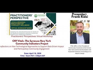 CNY Vitals:Reflections on New Technological Approaches for Data-Driven Impact & Community Engagement