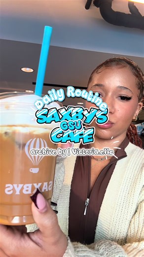 Chai runs just hit different on campus ☕🎓 So excited to partner with @Saxbys at Georgia State University! The perfect spot to reset, recharge, and romanticize your study breaks! #ad #SaxbysPartner #georgiastateuniversity #atlantacontentcreator #atlantainfluencer