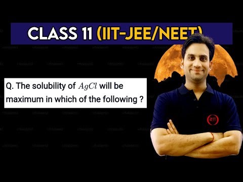 The solubility of AgCl will be maximum in which of the following?