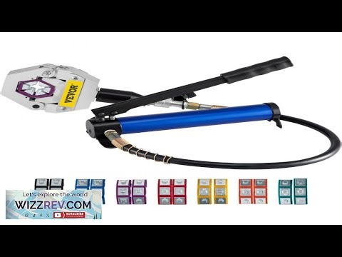 VEVOR Manually Operated AC Hose Crimper FS 7842B Separable Hydraulic Hose Crimper Kit