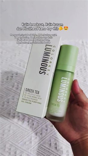 Green Tea Purifying Gel Cream for Healthy Skin