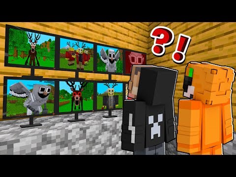 WE INSTALLED MANY CCTVS TO MONITOR THE 99 NIGHT MONSTERS IN MINECRAFT!!