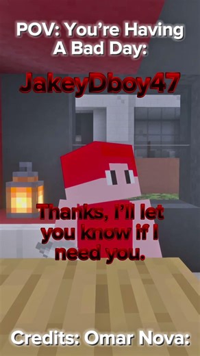 POV: You’re Having A Bad Day: - (Minecraft Short) - (Credits: @OmarNovaVideos) - #Minecraft2026