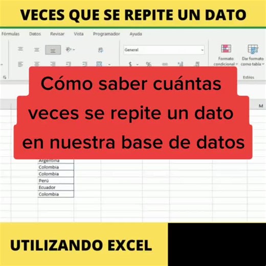 Cómo contar datos repetidos en Excel fácilmente