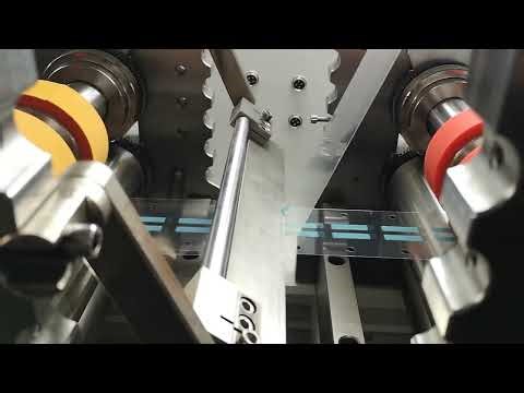 Rotary die cut Nitto gap laminate make sure blue liner accurate size