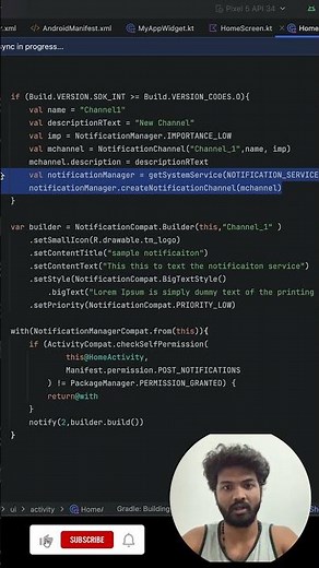 Push Notifications in Android #android #kotlin #coding