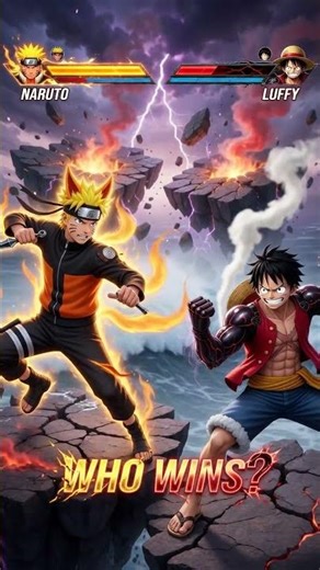 🦊 Naruto vs Luffy 🏴‍☠️: Who Wins The Ultimate Anime Battle? #shorts