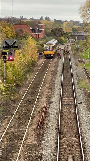 GWR Train Arrives at Westbury Station from Trowbridge