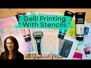 Gelli Printing With Stencils