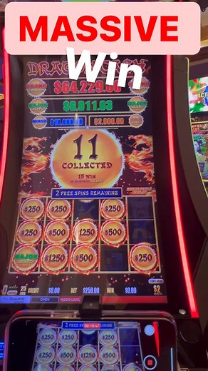 Massive win on Dragon Cash! Major Jackpot! Filthy Slots by my side! #dragoncash #massive #massivewin #hugewin #lasvegas #vegas #slotmachines #major | EatnDrive