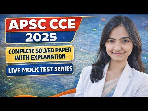 APSC CCE 2025 SOLVED PAPER LIVE 🛑 Part 2