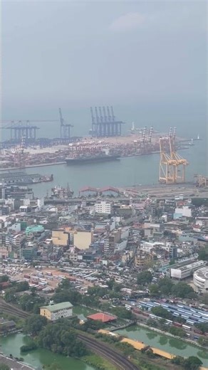 View of colombo from lotus tower #srilanka #travel #viral #colombo #lotustower #skyline #fyp #views