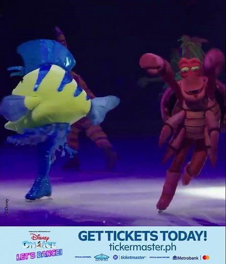 Dive under the sea with Ariel and Sebastian only at Disney On Ice presents Let's Dance!