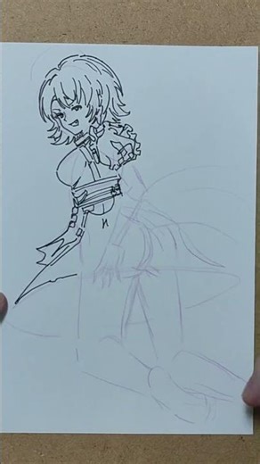 如何畫簡單的動漫人物/How to draw simple anime characters/(跟我一起畫)819#drawing #art #anime #illustration #draw