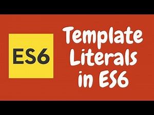 12. Template Literals in the ECMAScript (ES6). Represent the complex text in easy way.