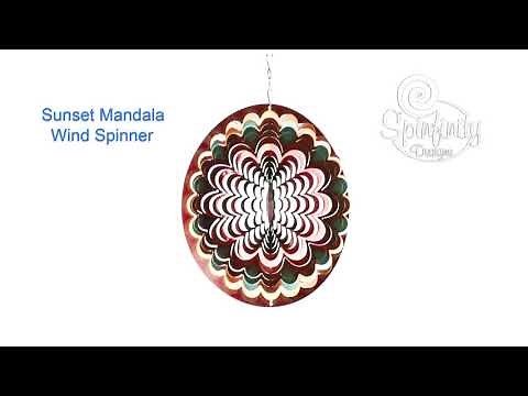 SUNSET MANDALA WIND SPINNER