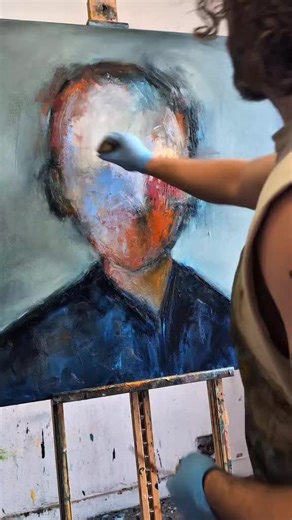 Building Layers on an Abstract Portrait